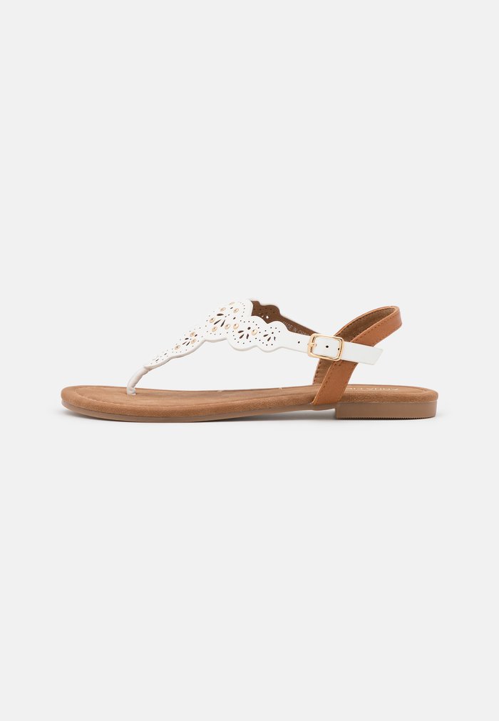 Sandales Anna Field T-bar Blanche Femme | SVU-5849154